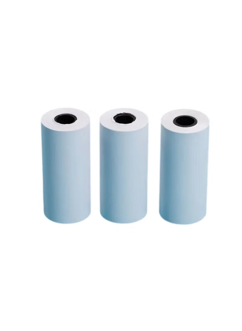 3 Pc Adhesive Printer Paper Roll – 57mm x 25mm Thermal Barcode Label Rolls