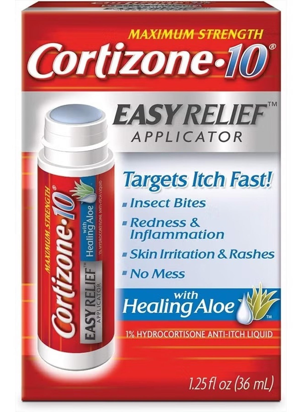 Hydrocortisone Anti-Itch Liquid Easy Relief Applicator – 1.25 oz