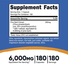 Nutricost Pine Bark Extract 300 mg – 180 Capsules