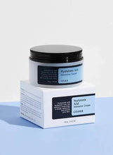 COSRX Hyaluronic Acid Intensive Cream jar with matching box, black lid and labels