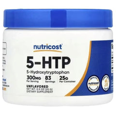 Nutricost 5-HTP Powder Unflavoured 25g (0.9 oz) | Premium Amino Acid Supplement