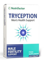 Tryception Male Conception & Testosterone Booster Supplement | 20 Essential Nutrients with Maca Root, L-Carnitine, Zinc & Selenium | 30 Tablets | Male Fertility & Sperm Health Support