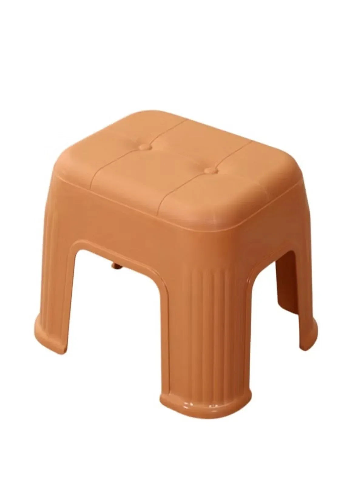Orange Plastic Shoe Stool – 24 × 25 × 20 cm - Mumzar