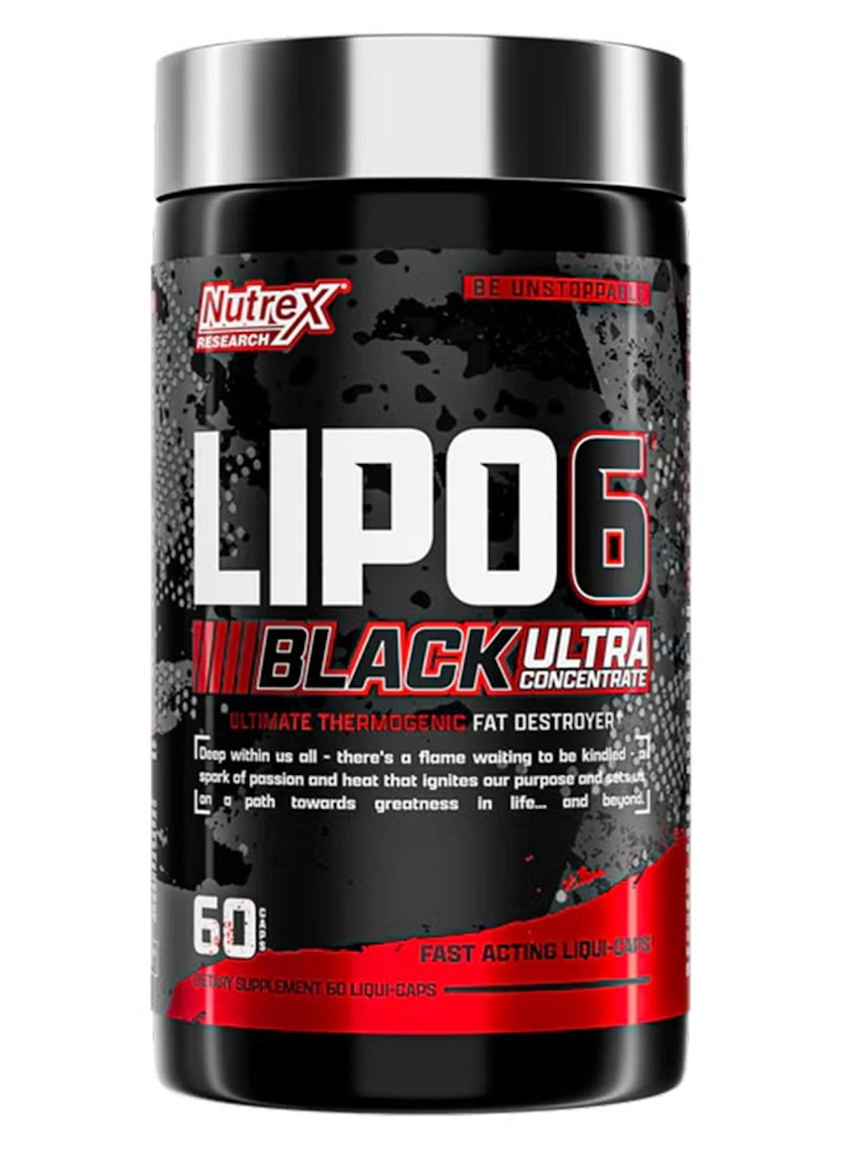 Lipo-6 Black Ultra Concentrated Fat Burner – 60 Capsules
