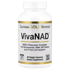 California Gold Nutrition VivaNAD™ NAD+ Support Supplement – 90 Veggie Capsules