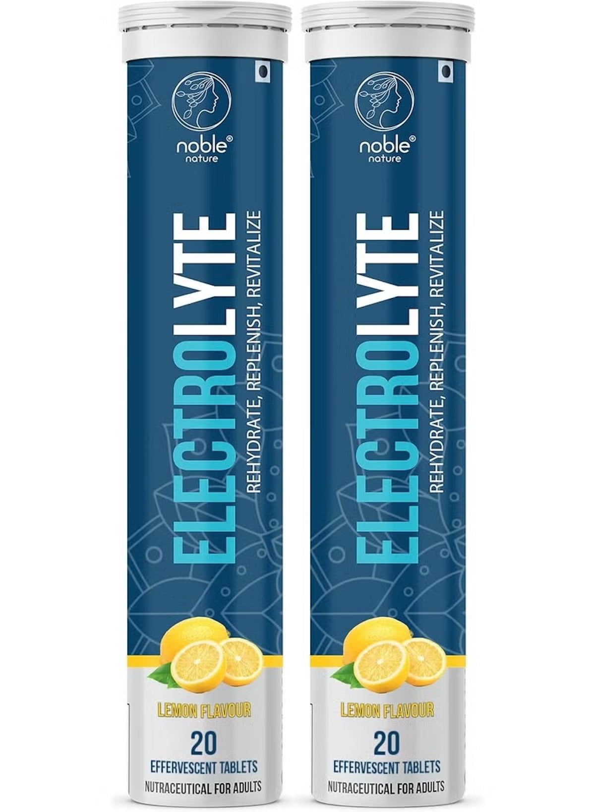 Electrolyte Effervescent Tablets – Lemon Flavor | Hydration Support with Sodium, Potassium, Magnesium, Calcium, Vitamin C, B6, B12 & Zinc | Sugar-Free, Vegan, Keto-Friendly (20x2 / 40 Tablets)
