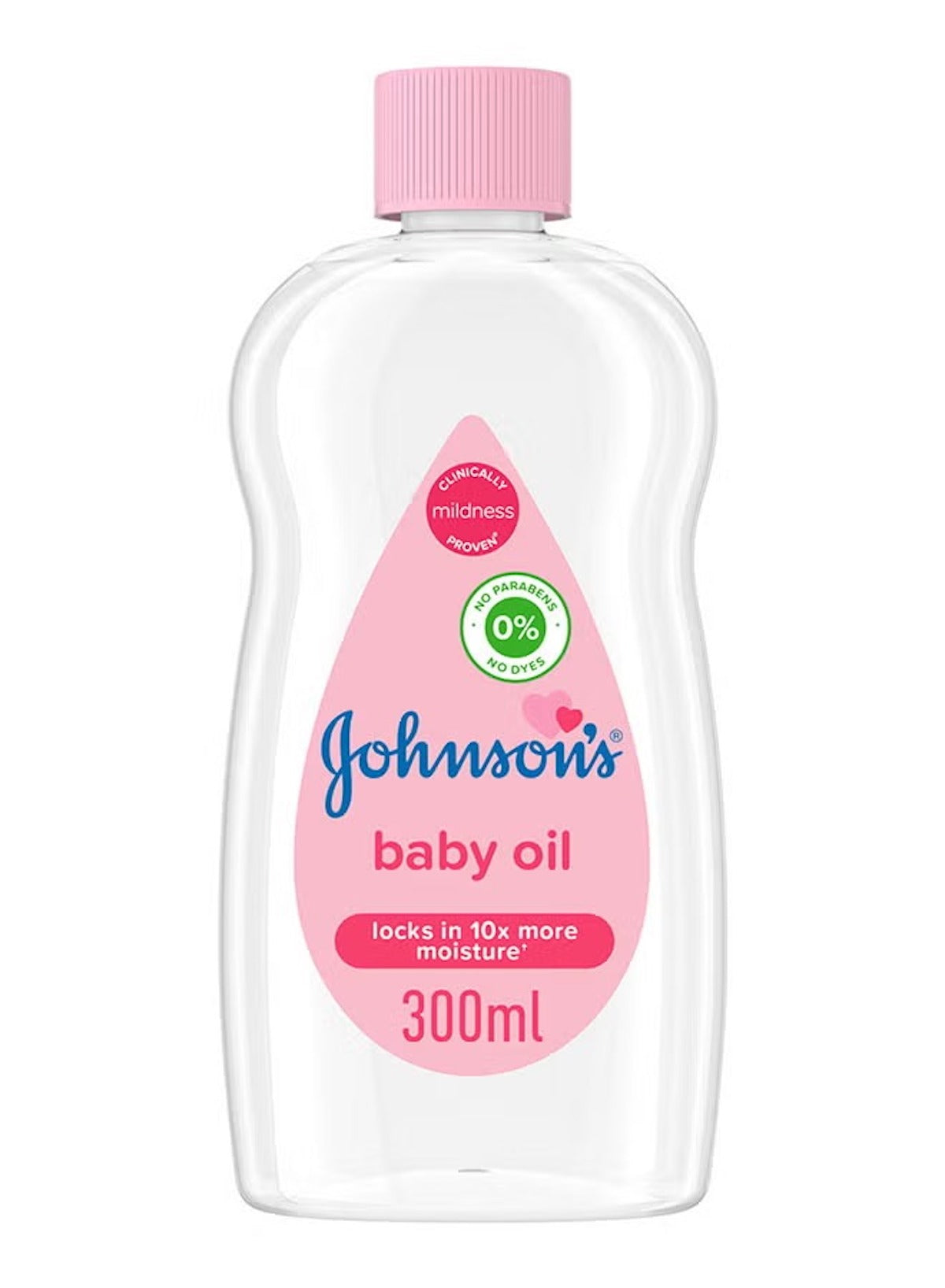 Johnson’s Baby Oil – Locks In 10X More Moisture | Clinically Proven Gentle Formula