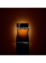Dolce & Gabbana The One eau de parfum bottle, amber glass front view, black cap