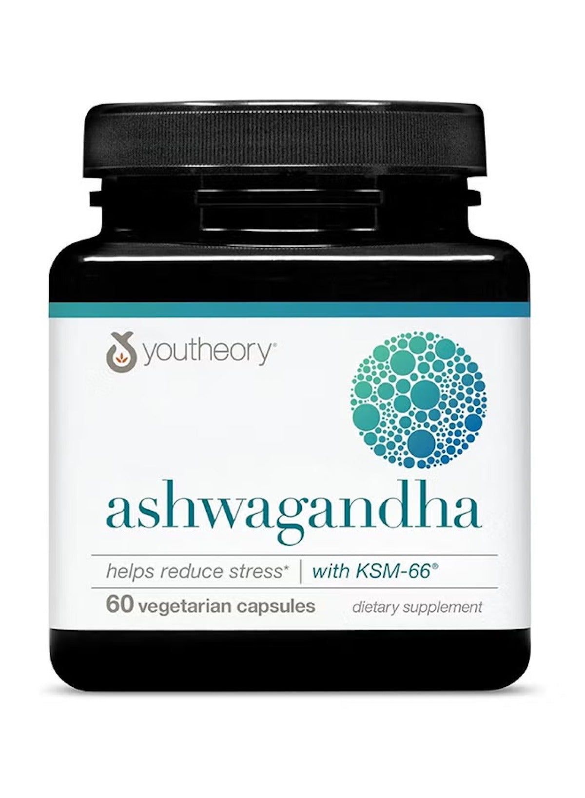 Youtheory Ashwagandha with KSM-66 – 60 Vegetarian Capsules, Stress Relief & Cortisol Support