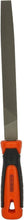 BLACK+DECKER steel flat file with orange handle, 200 mm