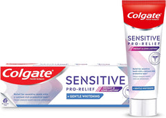 Colgate Toothpaste Sensitive Pro-Relief, Gentle Whitening Toothpaste, Instant and Long lasting Sensitivity Relief + Whitening, with Bio-Arginine and Calcium, 75ml