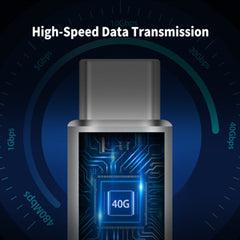 NNBILI 40Gpbs Type C Male to TypeC Male Full Featured Adapter For Transmission and Charging for with Thunderbolt USB 4.0 3.1 2.0
