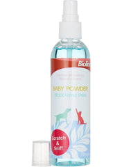 Bioline Baby Powder Deodorizing Pet Spray – White Blue (118 ml)