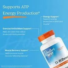 D-Ribose supplement bottle with ATP energy support label