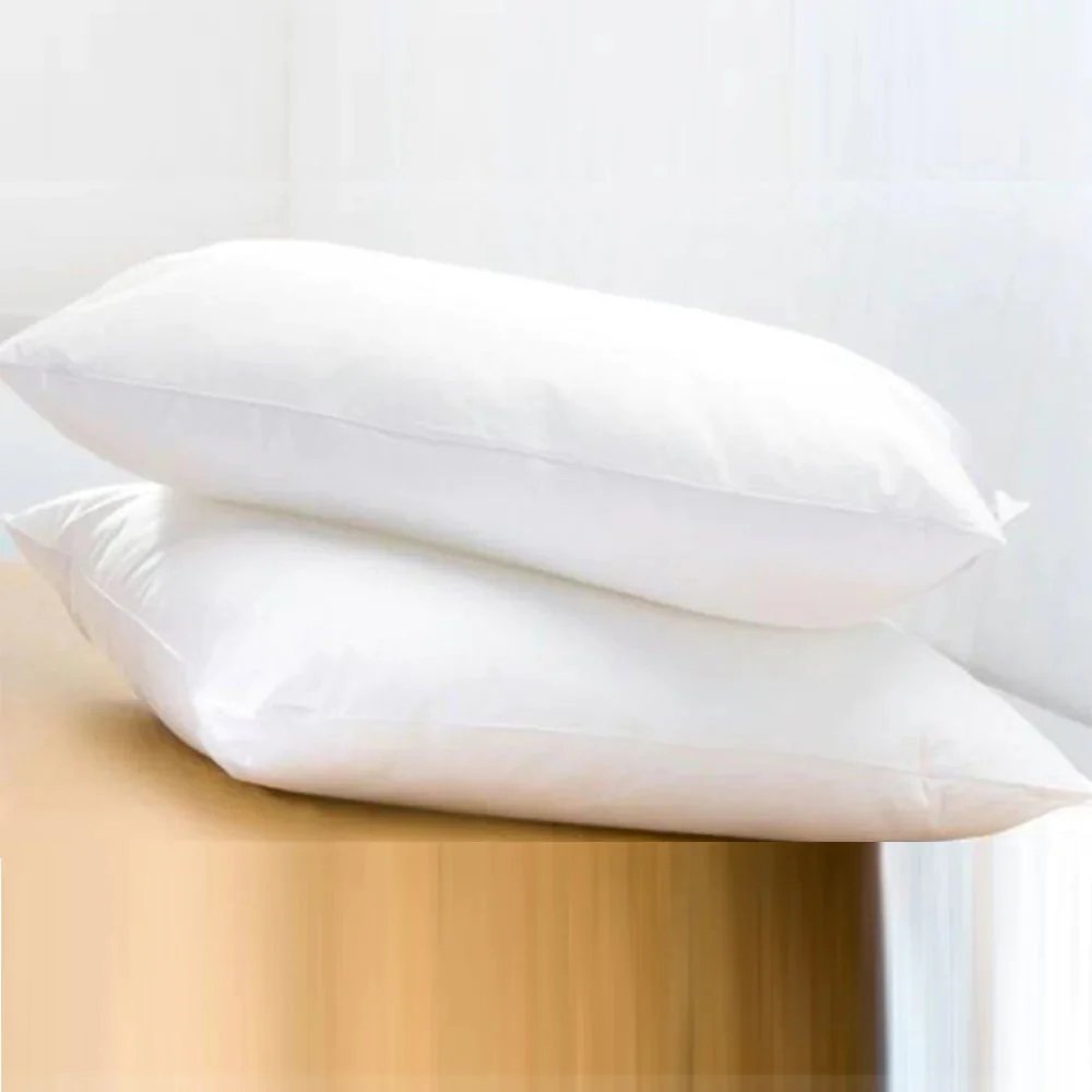 2 Pcs Cotton Bed Pillows White 48 x 74 cm Soft Cotton Bed Pillows - Mumzar.com