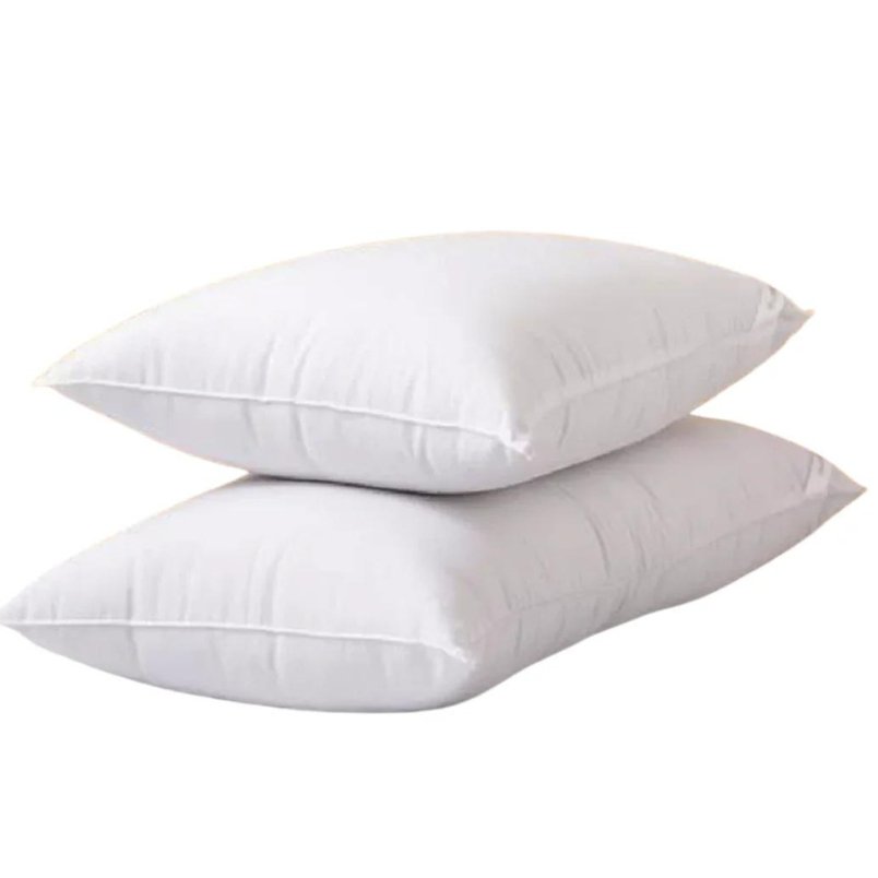 2 Pcs Cotton Bed Pillows White 48 x 74 cm Soft Cotton Bed Pillows - Mumzar.com