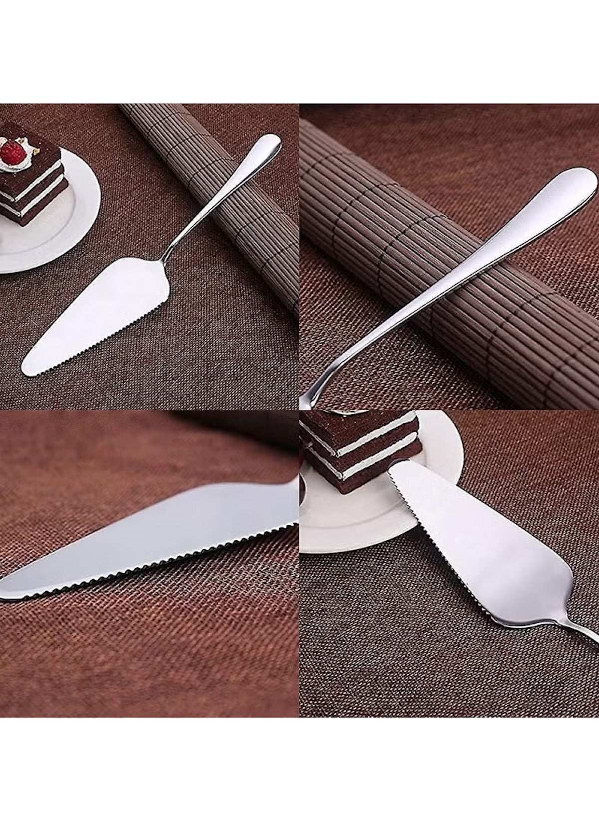 Huitich 2 piece cake serving utensils stainless steel cake knife and server set