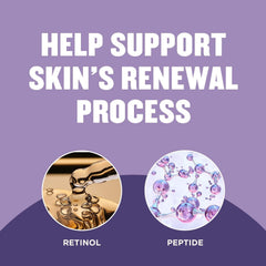 Gold Bond Age Renew Retinol Overnight Body & Face Lotion, With Retinol & Peptide Complex, 13 oz.