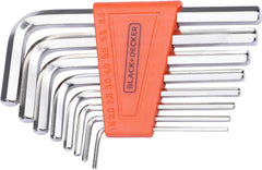 Black & Decker 8 Pieces 1.5-6Mm Steel Hexkey Set, Orange/Black - Bdht81593