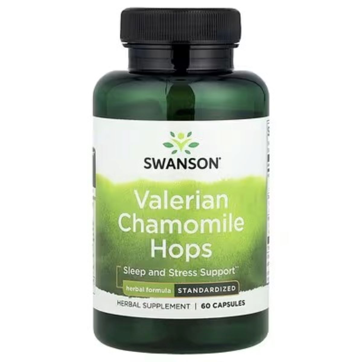 Swanson Vitamins Valerian, Chamomile & Hops, 60 Capsules
