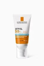 Moisturizing sunscreen tube SPF 50+ with orange-and-white label