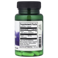 Swanson Vitamins Calcium D-Glucarate 250 mg – Cellular & Wellness Support Supplement, 60 Capsules