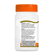 Directions panel on 21st Century Vitamin C 500 mg supplement bottle