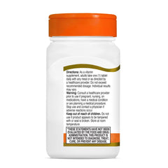 21st Century Vitamin C 500mg tablets. white supplement bottle with orange cap and nutrition label