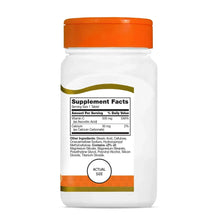 Supplement facts label on 21st Century Vitamin C 500 mg bottle