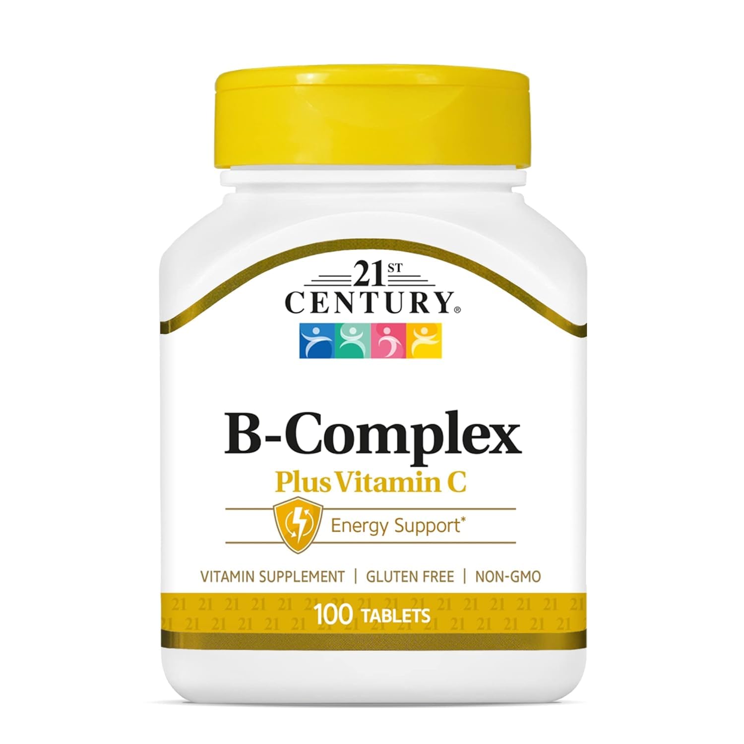 21st Century B Complex Plus Vitamin C bottle 100 tablets energy support B-Complex with Vitamin C supplements UAE