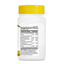 Supplement Facts panel on back of B-Complex Vitamin C bottle