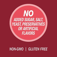 No added sugar, salt, yeast, preservatives or artificial flavors badge
