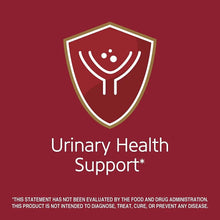 Urinary health support shield graphic with icon