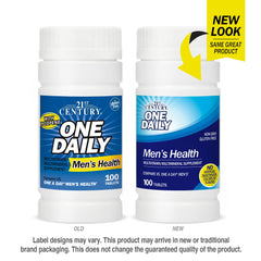 21st Century Men's Daily Multivitamin Tablets in new packaging for overall men's health