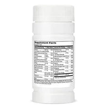 Men's Health supplement bottle back with Supplement Facts panel