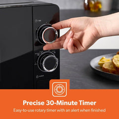 Geepas GMO1899 1100W Manual Microwave Oven with 5 Power Levels, 20 Liter Capacity, Black"Min 1 year manufacturer warranty| White "