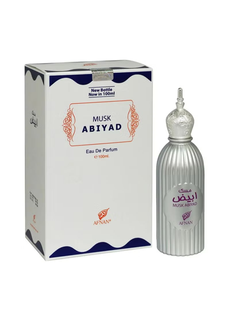 Afnan Musk Abiyad Eau de Parfum 100ml – Soft White Musk Oriental Fragrance - Mumzar