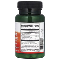 Swanson Vitamins NMN + Beet Root Complex, 30 Vegan Capsules