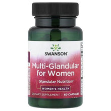 Swanson Multi-Glandular for Women supplement bottle, front label with Women’s Health
