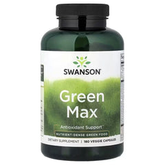 Swanson Vitamins Green Max, 180 Veggie Capsules