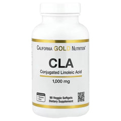 California Gold Nutrition CLA (Conjugated Linoleic Acid) 1,000 mg, 90 Veggie Softgels – Non-GMO Weight Management Supplement