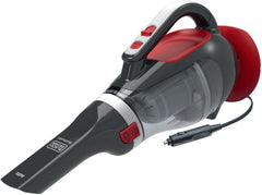 Black & Decker 12V DC Auto Dustbuster Handheld Car Vacuum with 6 Pieces Accessories for Car, Red/Grey - NV1210AV, 2 Years Warranty