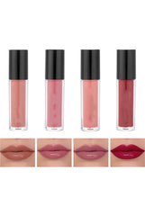 Huitich 4-Piece Glossy Hydrating Lip Gloss Set - Translucent Shine (Shade #01)