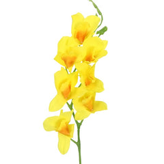 Artificial Dendrobium Flowers in Yellow Floral Display, Wedding Decor, Party Decoration online in Dubai and UAE at Mumzar.com better value compared to Noon, Amazon.ae, Carrefour, and Dubizzle when you shop for adults and kids at Mumzar.com free delivery in Dubai, Abu Dhabi, Sharjah, Ajman, Umm Al Quwain, Fujairah, and Ras Al Khaimah.