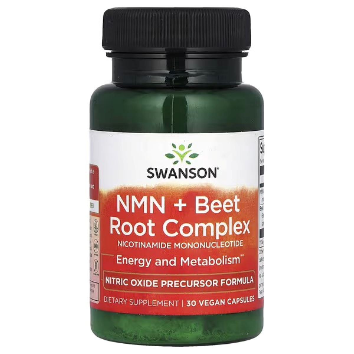Swanson Vitamins NMN + Beet Root Complex, 30 Vegan Capsules