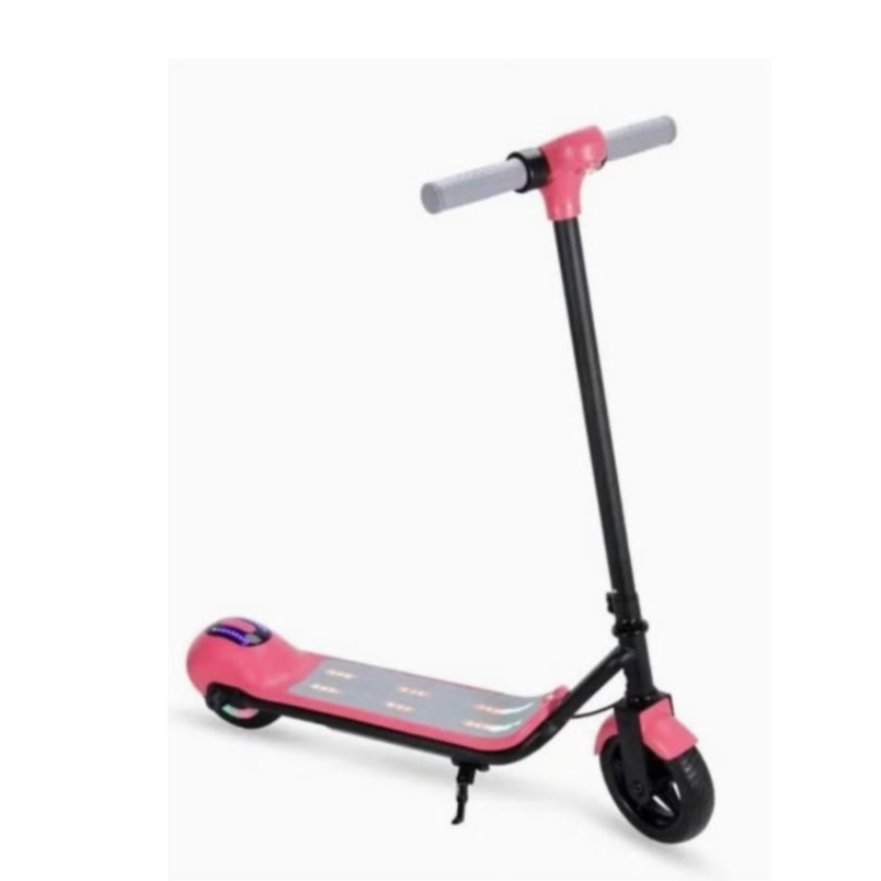Huitich 24V folding scooter for children in pink and black with foldable design