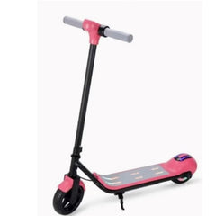 Huitich 24V folding scooter for children in pink and black with foldable handlebars and standing deck
