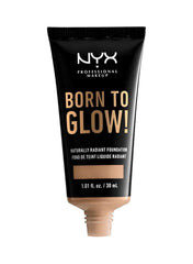 NYX Professional Makeup Born To Glow! Naturally Radiant Foundation Medium Olive – Dewy Medium Coverage Liquid Foundation