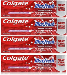 Colgate Max Fresh Spicy Toothpaste with Cooling Crystals - 100ml X 4
