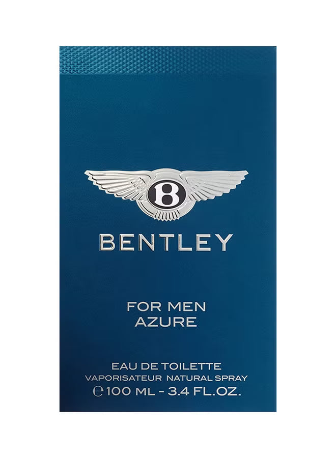 Bentley Azure Eau de Toilette for Men 100ml – Fresh Citrus Woody Summer Fragrance - Mumzar